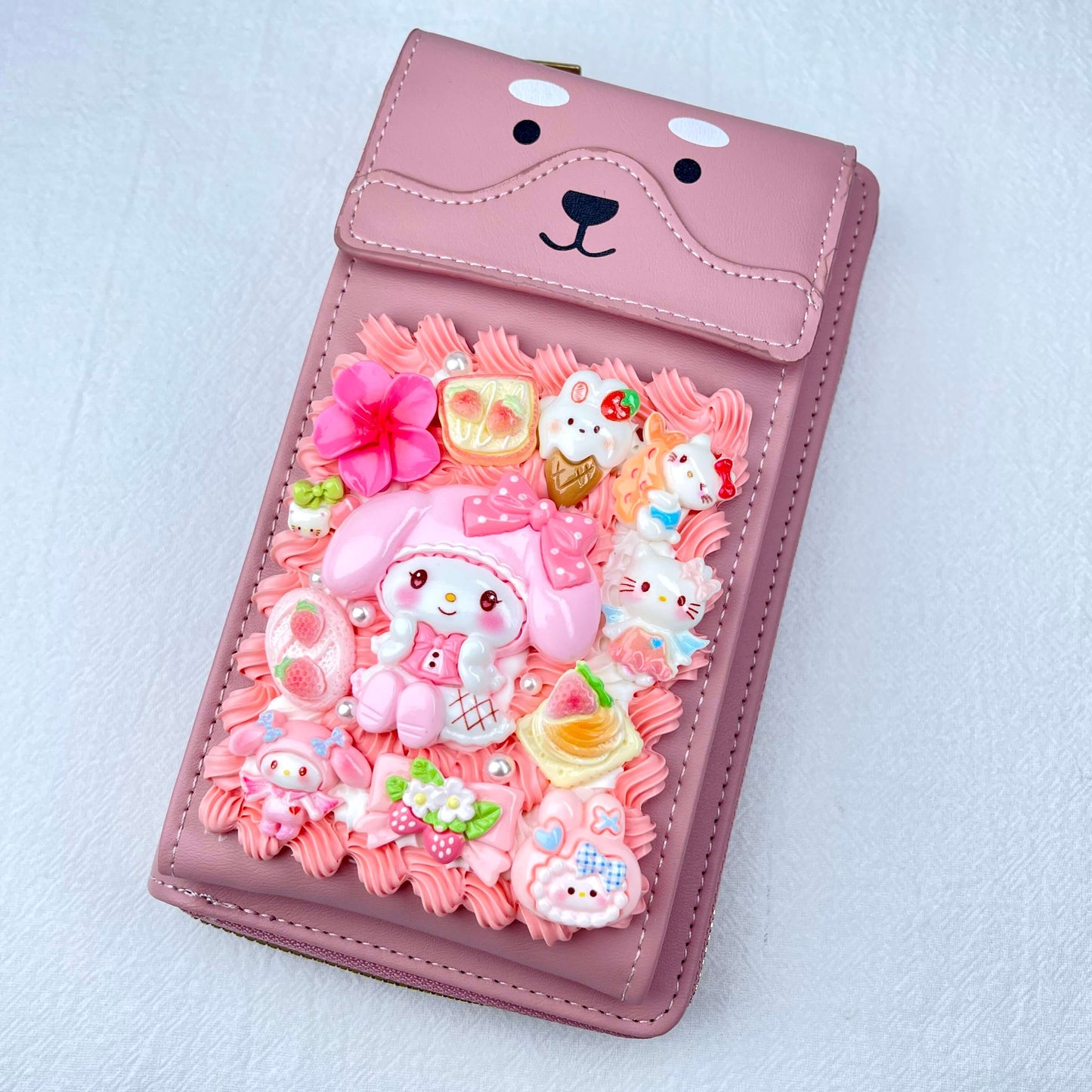 [Holiday Celebration] Kawaii Cream Gel Handmade Cross-Body Bag Phone Purse