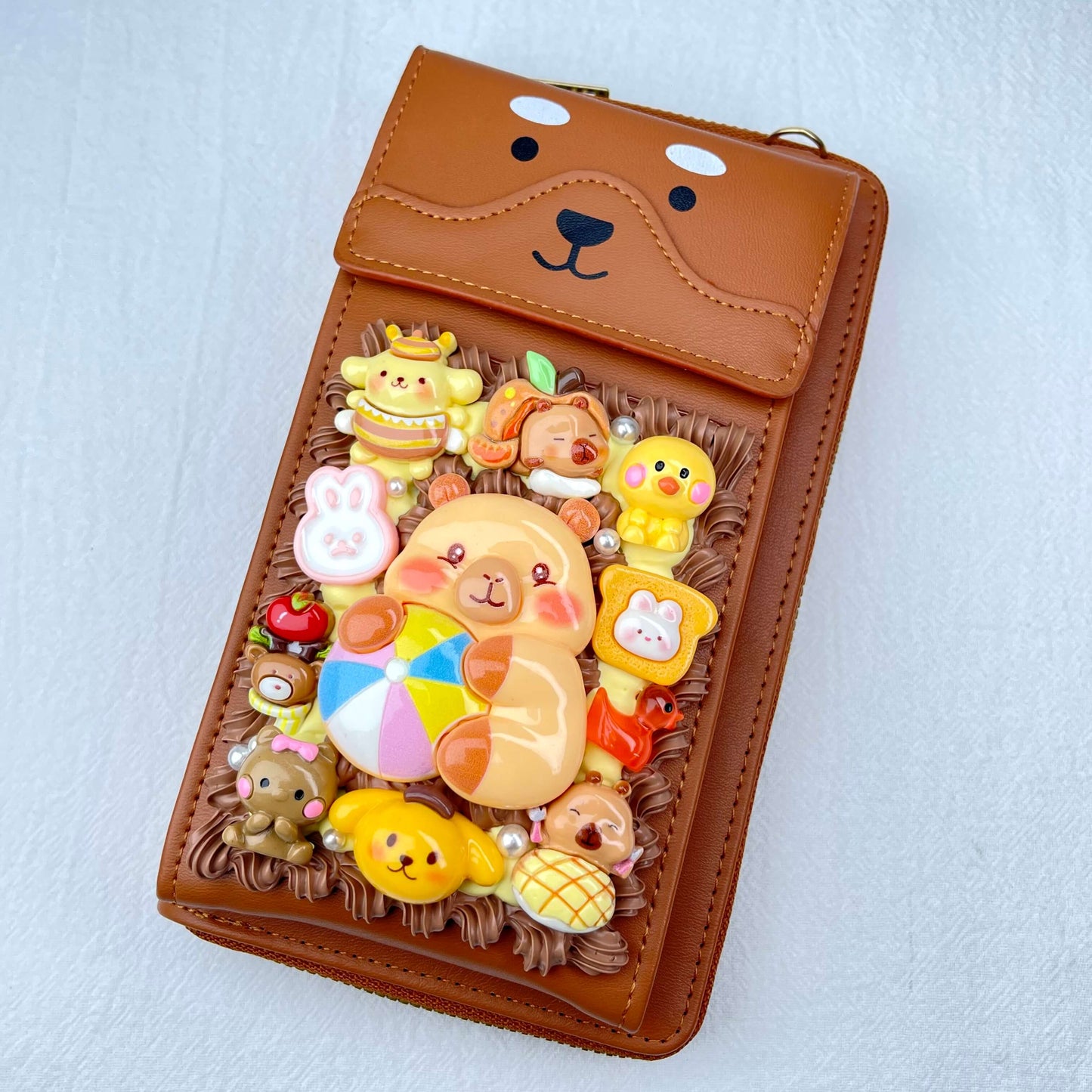 [Holiday Celebration] Kawaii Cream Gel Handmade Cross-Body Bag Phone Purse