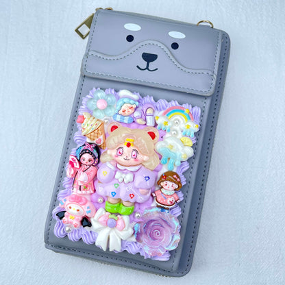 [Holiday Celebration] Kawaii Cream Gel Handmade Cross-Body Bag Phone Purse
