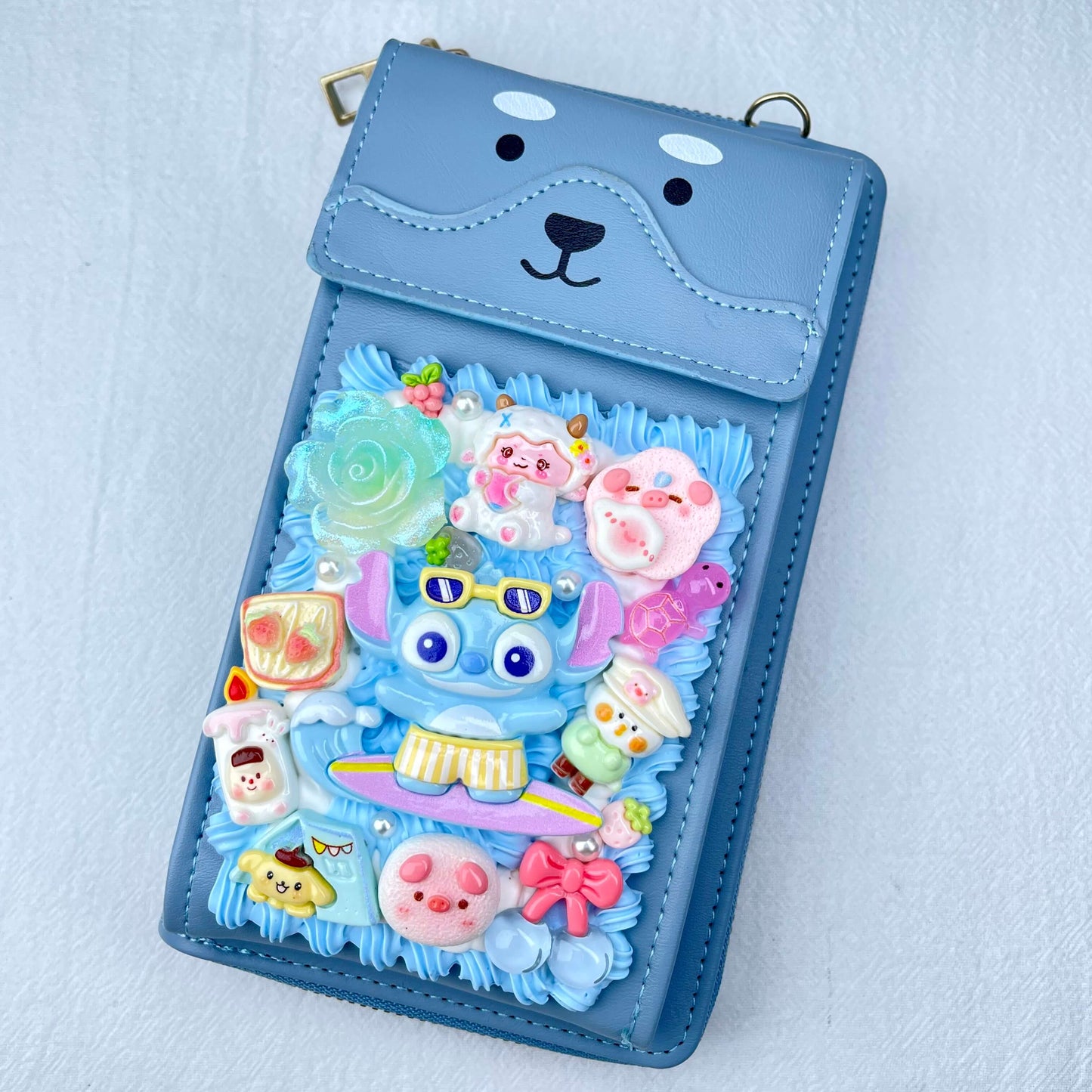 [Holiday Celebration] Kawaii Cream Gel Handmade Cross-Body Bag Phone Purse