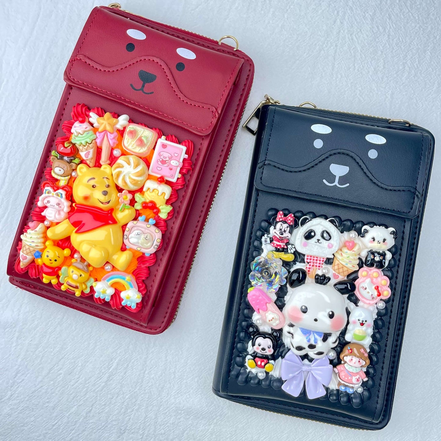 [Holiday Celebration] Kawaii Cream Gel Handmade Cross-Body Bag Phone Purse