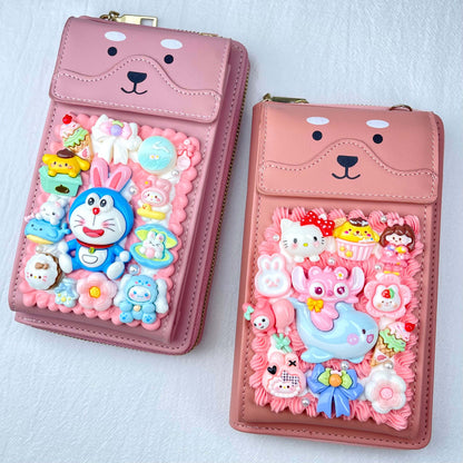 [Holiday Celebration] Kawaii Cream Gel Handmade Cross-Body Bag Phone Purse