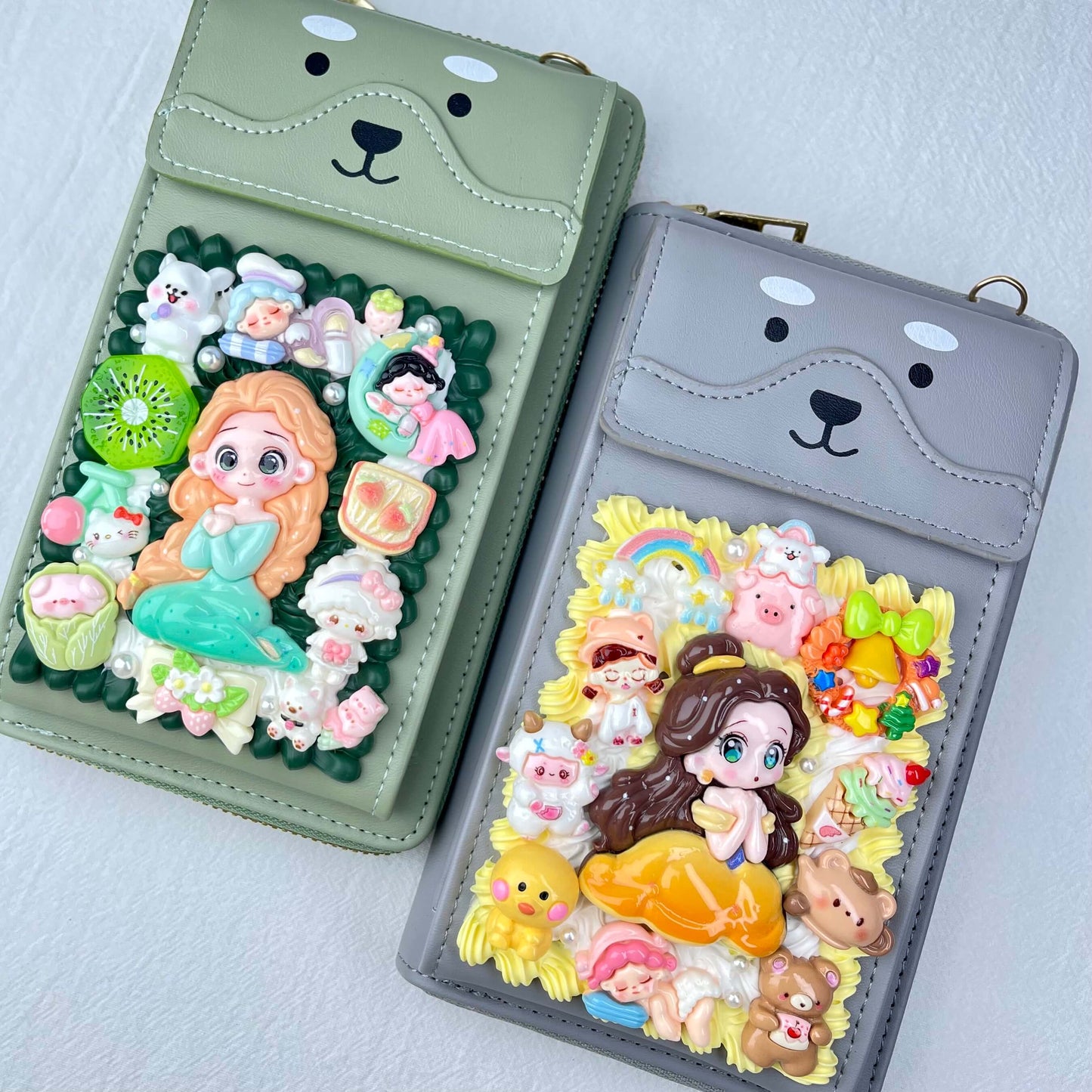 [Holiday Celebration] Kawaii Cream Gel Handmade Cross-Body Bag Phone Purse