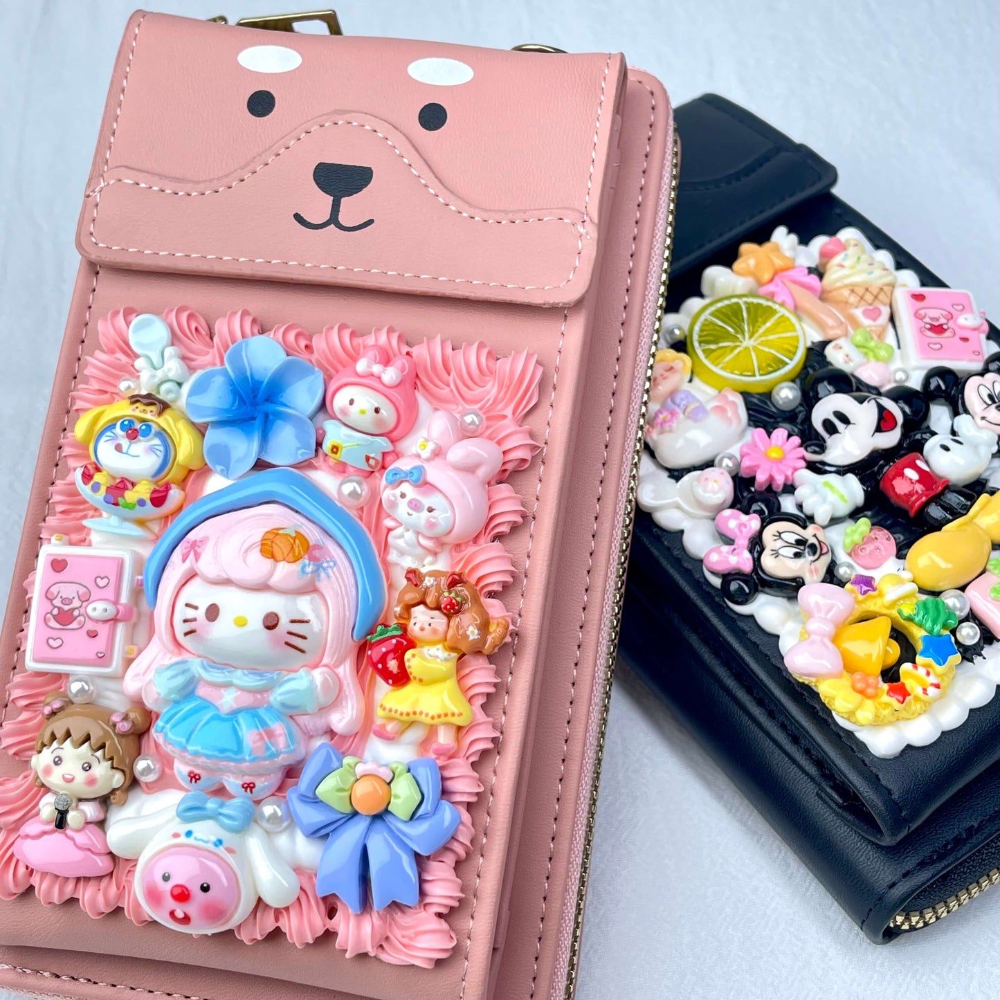 [Holiday Celebration] Kawaii Cream Gel Handmade Cross-Body Bag Phone Purse