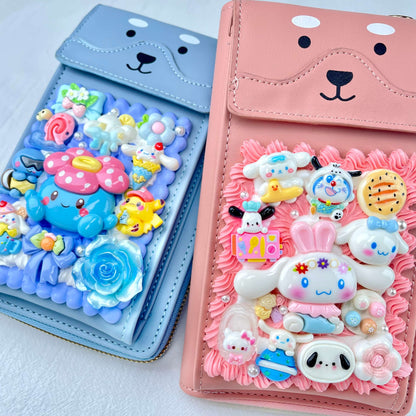 [Holiday Celebration] Kawaii Cream Gel Handmade Cross-Body Bag Phone Purse