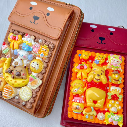 [Holiday Celebration] Kawaii Cream Gel Handmade Cross-Body Bag Phone Purse
