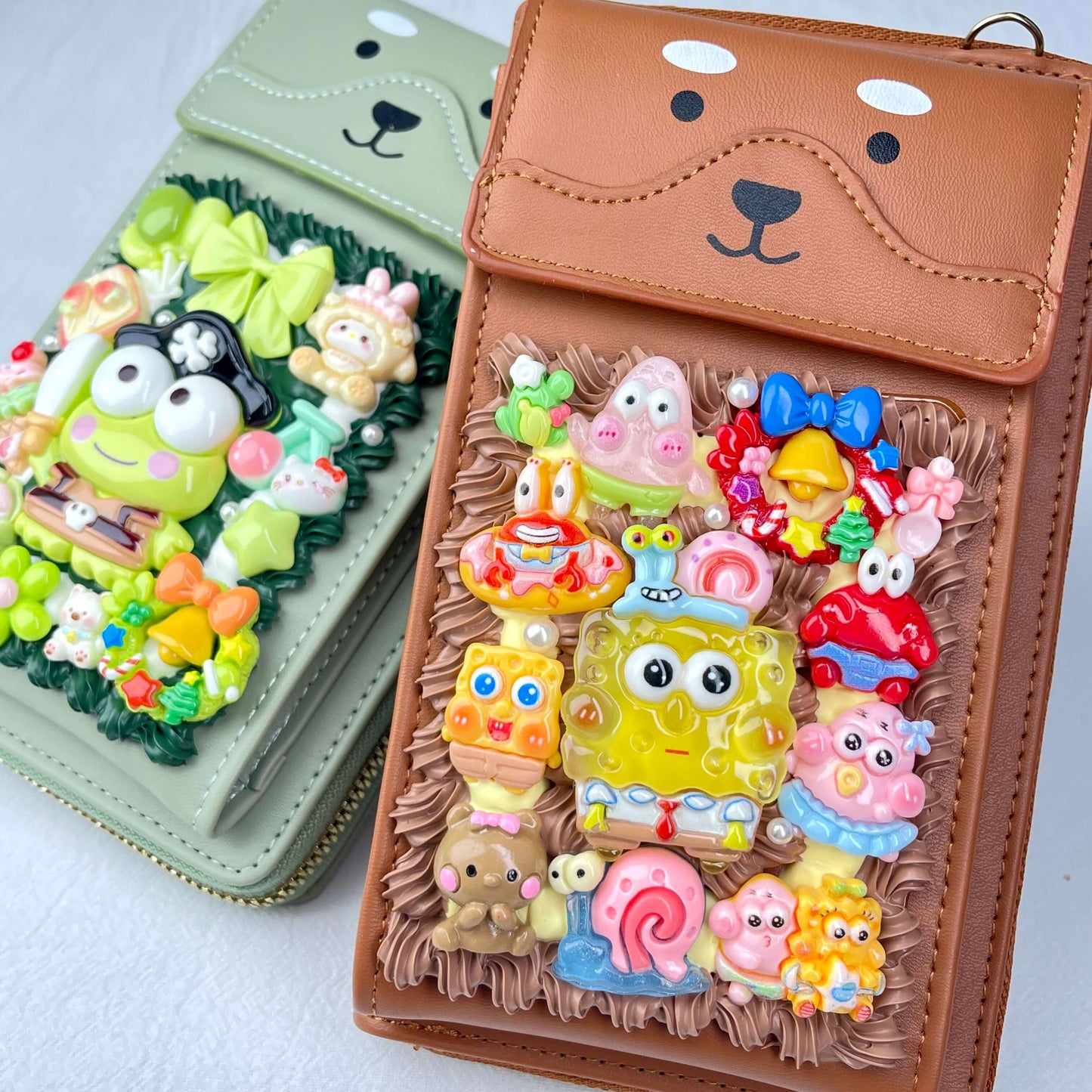 [Holiday Celebration] Kawaii Cream Gel Handmade Cross-Body Bag Phone Purse