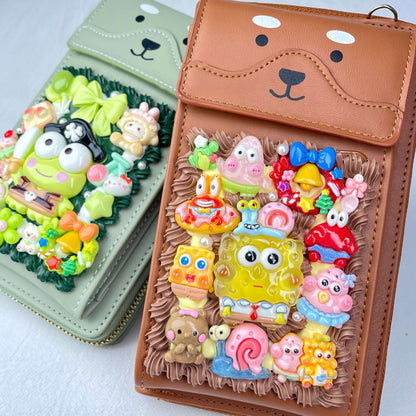 [Holiday Celebration] Kawaii Cream Gel Handmade Cross-Body Bag Phone Purse