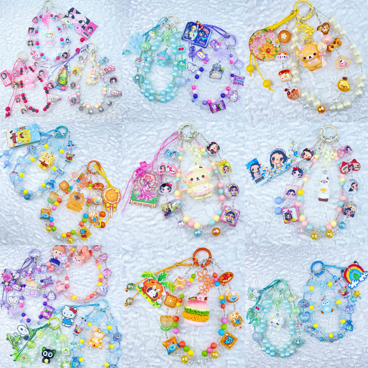 [New Batch] Kawaii Double Chains Cutie Plus Acrylic Pad Phone Chains