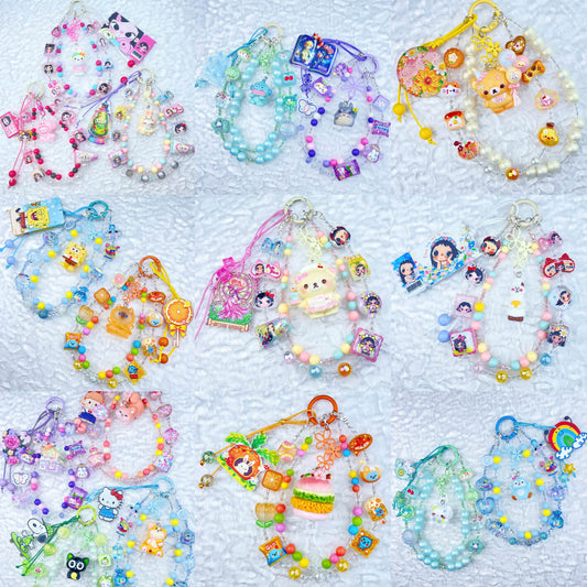 [New Batch] Kawaii Double Chains Cutie Plus Acrylic Pad Phone Chains