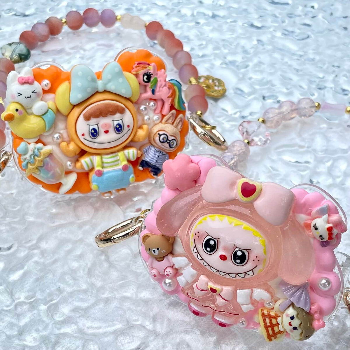 [Special Batch] Special Theme Batch Kawaii Phone Clip with Matching Glass Beads Phone Chains-Special Theme Price!-THIS WEEKEND ONLY