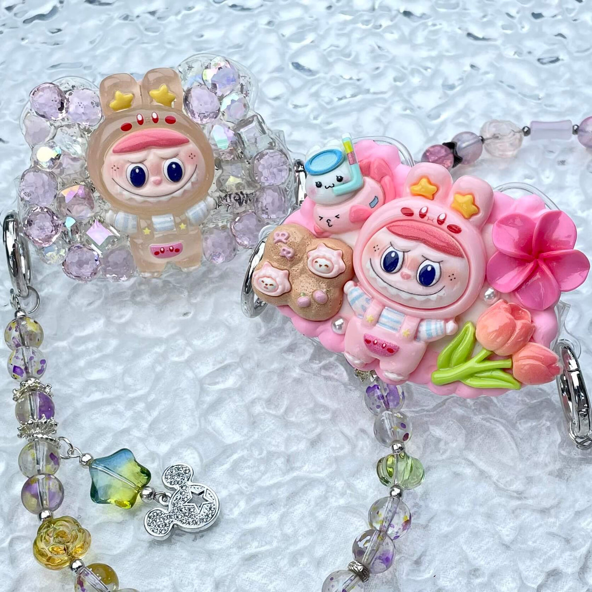 [Special Batch] Special Theme Batch Kawaii Phone Clip with Matching Glass Beads Phone Chains-Special Theme Price!-THIS WEEKEND ONLY