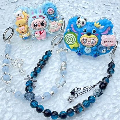 [Special Batch] Special Theme Batch Kawaii Phone Clip with Matching Glass Beads Phone Chains-Special Theme Price!-THIS WEEKEND ONLY