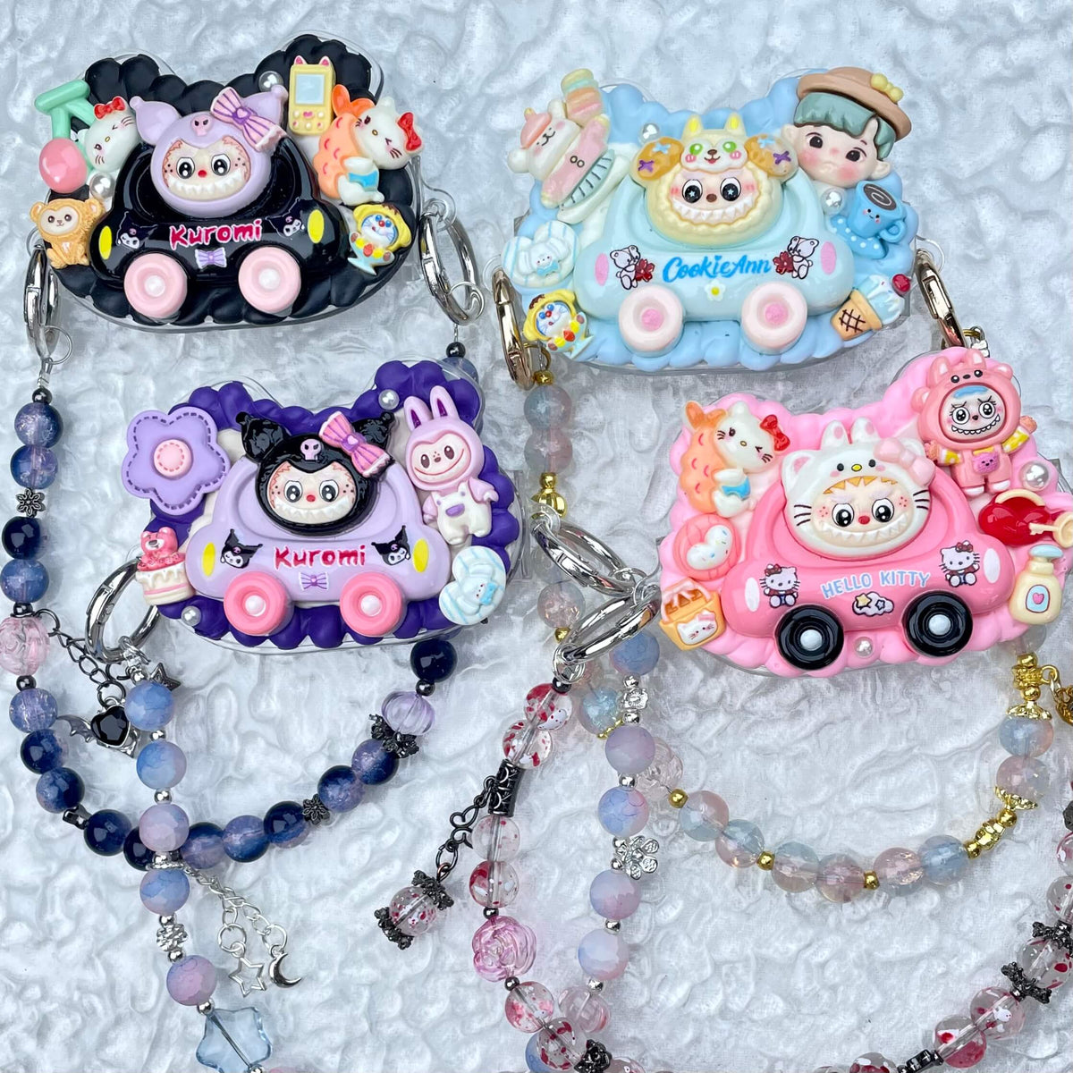 [Special Batch] Special Theme Batch Kawaii Phone Clip with Matching Glass Beads Phone Chains-Special Theme Price!-THIS WEEKEND ONLY