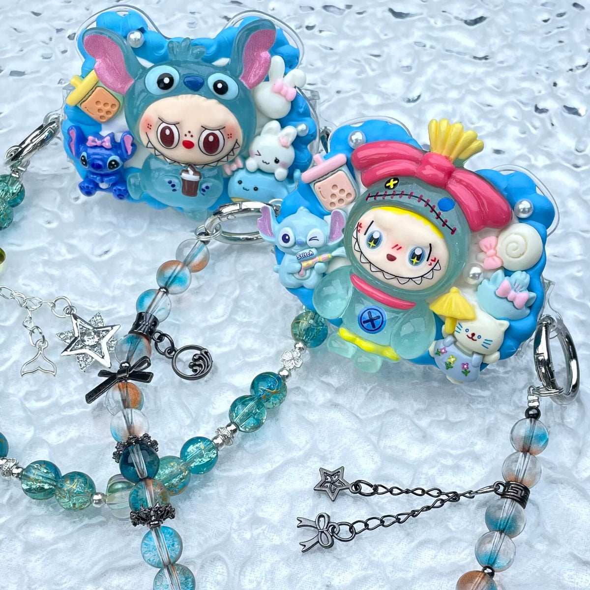 [Special Batch] Special Theme Batch Kawaii Phone Clip with Matching Glass Beads Phone Chains-Special Theme Price!-THIS WEEKEND ONLY