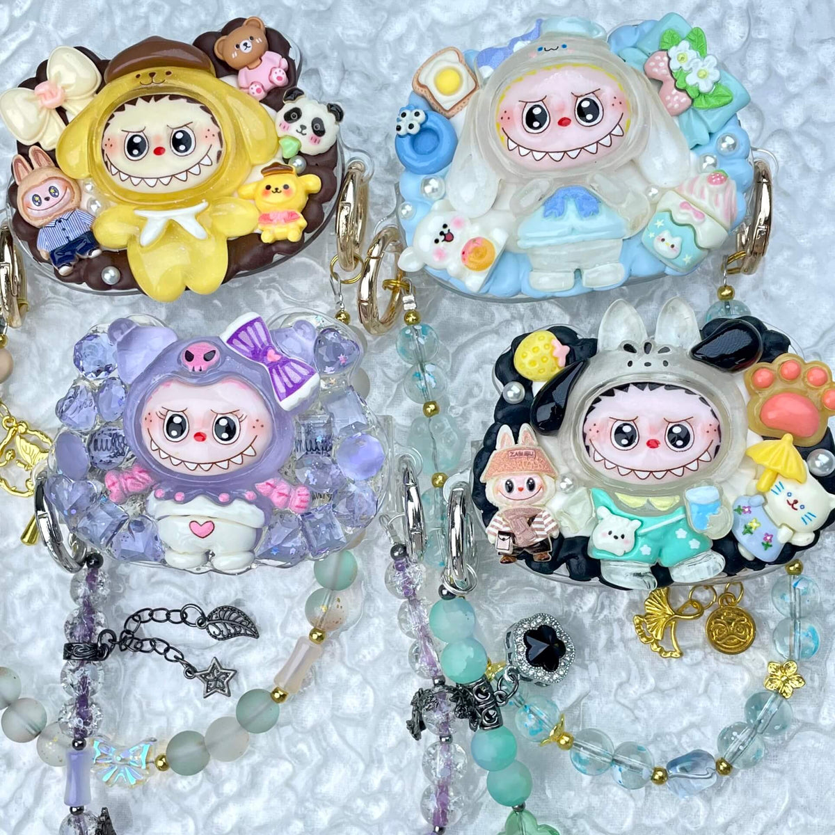 [Special Batch] Special Theme Batch Kawaii Phone Clip with Matching Glass Beads Phone Chains-Special Theme Price!-THIS WEEKEND ONLY
