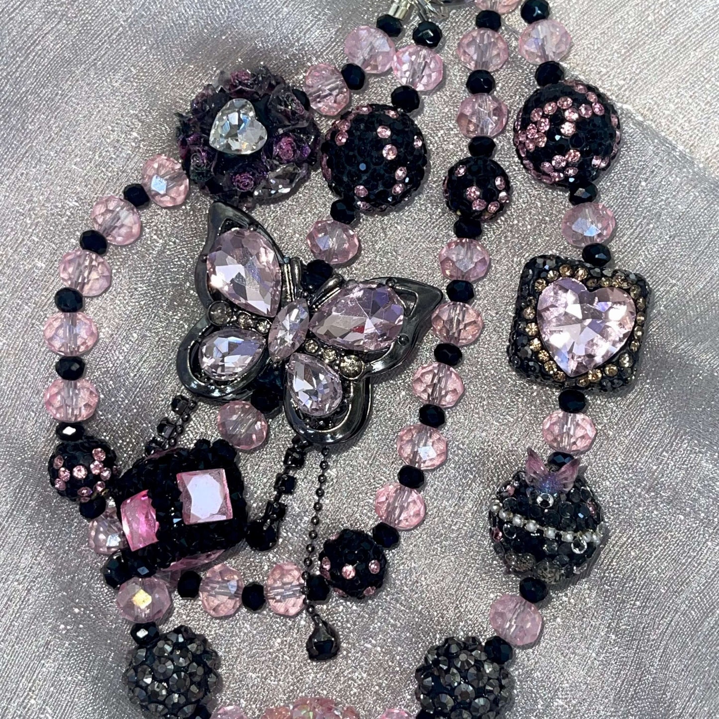 [Anniversary Celebration] Premium Handmade Glittering and Rhinestone Crystal Glass Phone Chain/Handbag Chain-SPECIAL CELEBRATION PRICE!