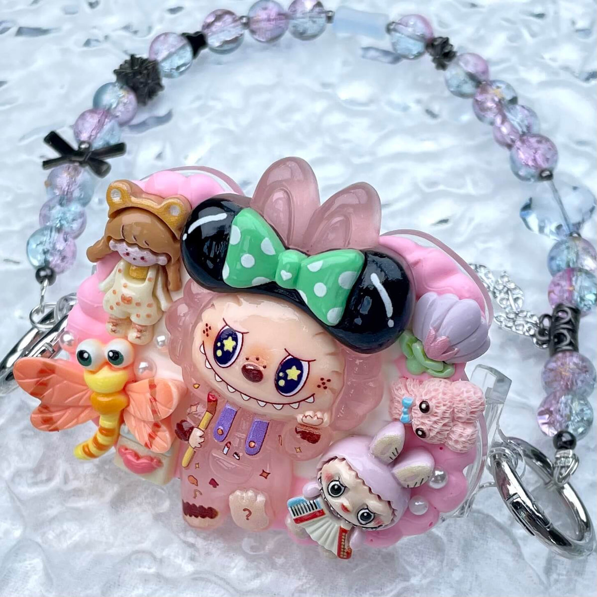 [Special Batch] Special Theme Batch Kawaii Phone Clip with Matching Glass Beads Phone Chains-Special Theme Price!-THIS WEEKEND ONLY