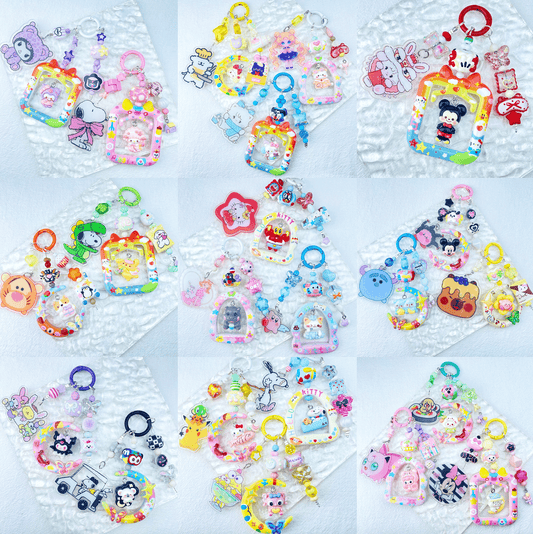 [New Batch] Handmade Premium Style Door/Moon Frame Cutie Keychain Phone Decor