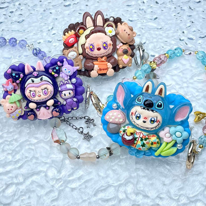 [Special Batch] Special Theme Batch Kawaii Phone Clip with Matching Glass Beads Phone Chains-Special Theme Price!-THIS WEEKEND ONLY