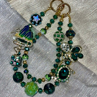 [Anniversary Celebration] Premium Handmade Glittering and Rhinestone Crystal Glass Phone Chain/Handbag Chain-SPECIAL CELEBRATION PRICE!