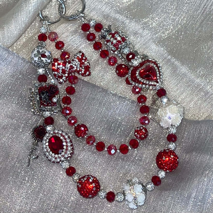 [Anniversary Celebration] Premium Handmade Glittering and Rhinestone Crystal Glass Phone Chain/Handbag Chain-SPECIAL CELEBRATION PRICE!