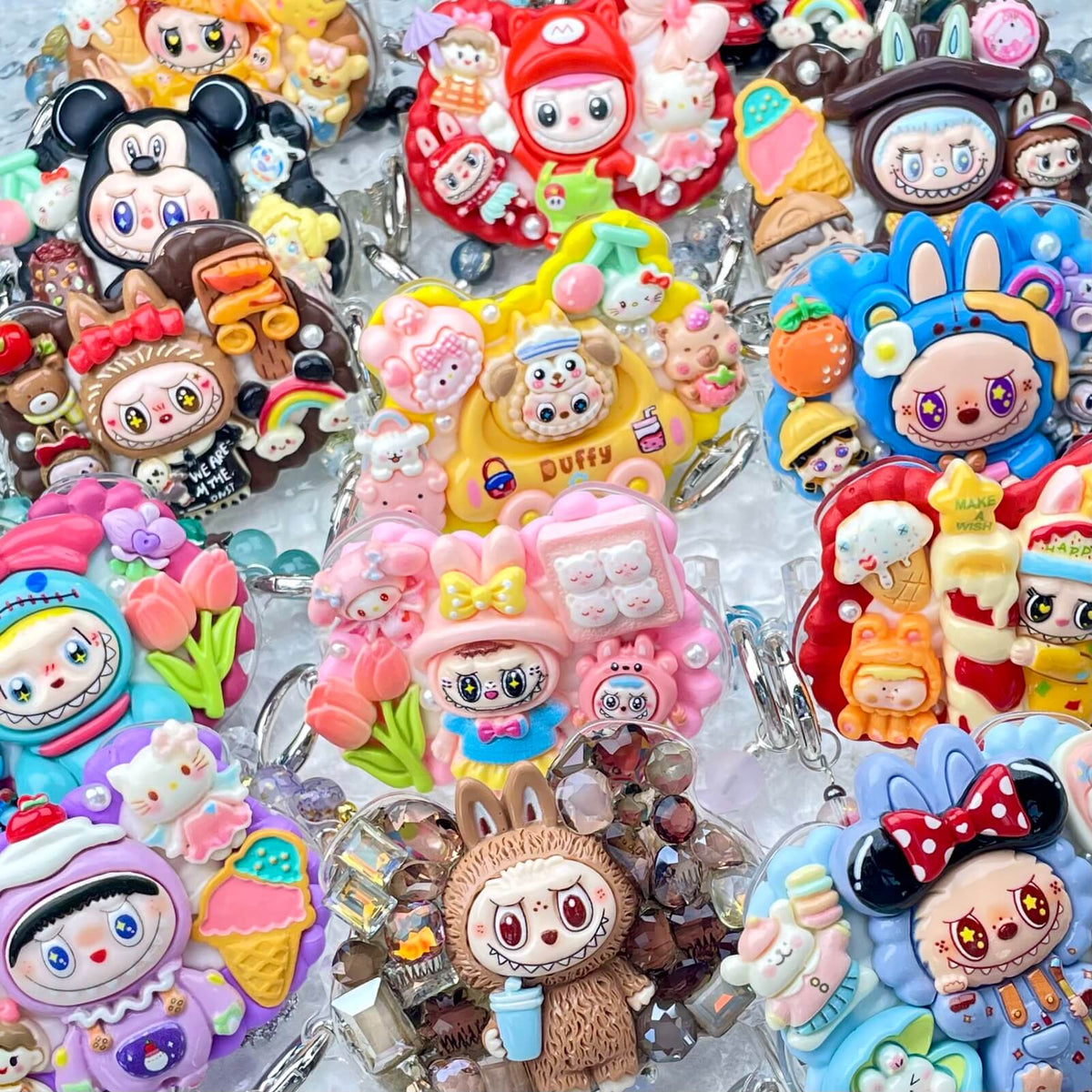 [Special Batch] Special Theme Batch Kawaii Phone Clip with Matching Glass Beads Phone Chains-Special Theme Price!-THIS WEEKEND ONLY