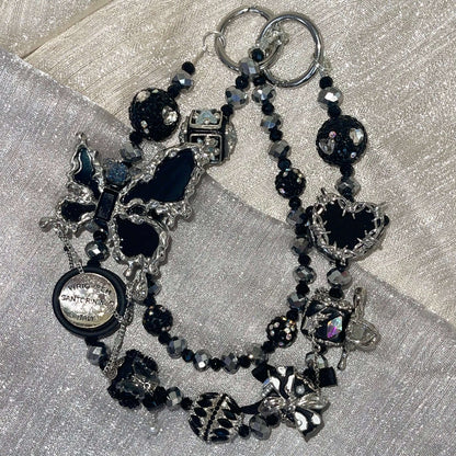 [Anniversary Celebration] Premium Handmade Glittering and Rhinestone Crystal Glass Phone Chain/Handbag Chain-SPECIAL CELEBRATION PRICE!