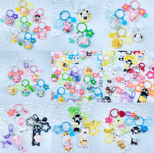 [New Arrivals] Special Theme Floatie/Cute Animal Belly Style Handmade Kawaii Keychains
