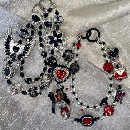 [Anniversary Celebration] Premium Handmade Glittering and Rhinestone Crystal Glass Phone Chain/Handbag Chain-SPECIAL CELEBRATION PRICE!