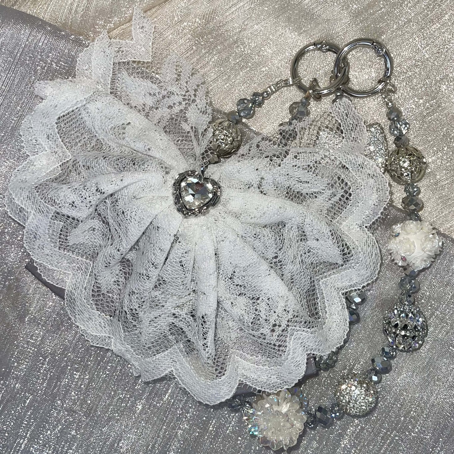 [Anniversary Celebration] Premium Handmade Glittering and Rhinestone Crystal Glass Phone Chain/Handbag Chain-SPECIAL CELEBRATION PRICE!