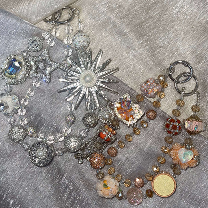 [Anniversary Celebration] Premium Handmade Glittering and Rhinestone Crystal Glass Phone Chain/Handbag Chain-SPECIAL CELEBRATION PRICE!