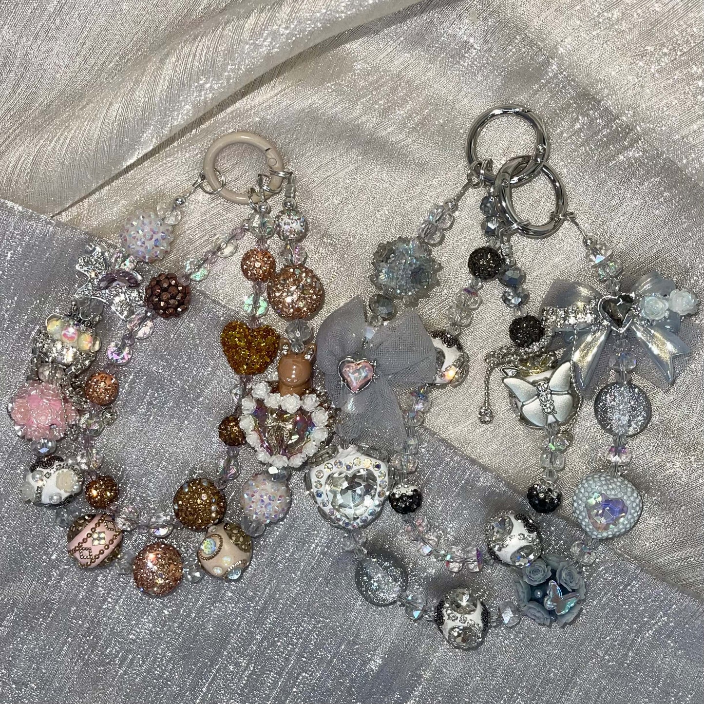 [Anniversary Celebration] Premium Handmade Glittering and Rhinestone Crystal Glass Phone Chain/Handbag Chain-SPECIAL CELEBRATION PRICE!