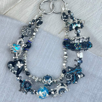 [Anniversary Celebration] Premium Handmade Glittering and Rhinestone Crystal Glass Phone Chain/Handbag Chain-SPECIAL CELEBRATION PRICE!