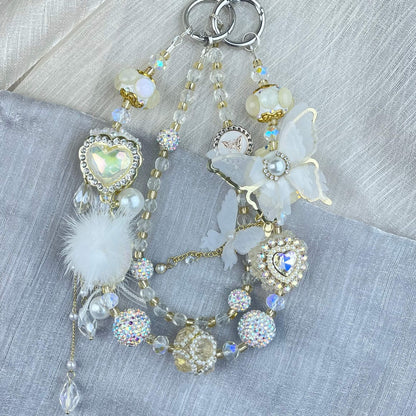 [Anniversary Celebration] Premium Handmade Glittering and Rhinestone Crystal Glass Phone Chain/Handbag Chain-SPECIAL CELEBRATION PRICE!