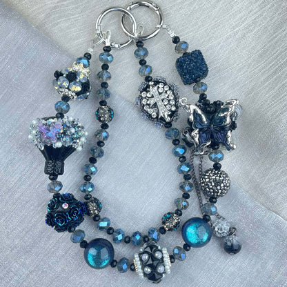 [Anniversary Celebration] Premium Handmade Glittering and Rhinestone Crystal Glass Phone Chain/Handbag Chain-SPECIAL CELEBRATION PRICE!