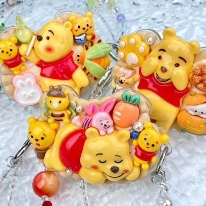 [New Arrival] Kawaii Cutie Cream Gel Phone Clip with Matching Glittering Beads Double Chain Phone Chain-Special Launch Price!-THIS WEEKEND ONLY