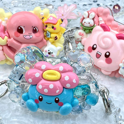 [New Arrival] Kawaii Cutie Cream Gel Phone Clip with Matching Glittering Beads Double Chain Phone Chain-Special Launch Price!-THIS WEEKEND ONLY