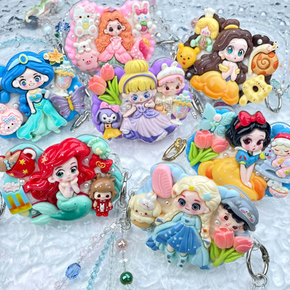 [New Arrival] Kawaii Cutie Cream Gel Phone Clip with Matching Glittering Beads Double Chain Phone Chain-Special Launch Price!-THIS WEEKEND ONLY