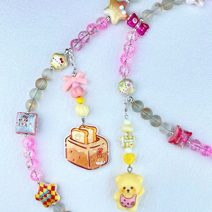 [Anniversary Celebration] Premium Handmade Glass Beads and Kawaii Decor Crossbody Chain
