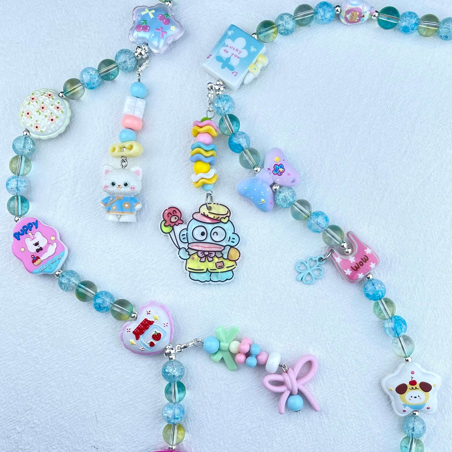 [Anniversary Celebration] Premium Handmade Glass Beads and Kawaii Decor Crossbody Chain