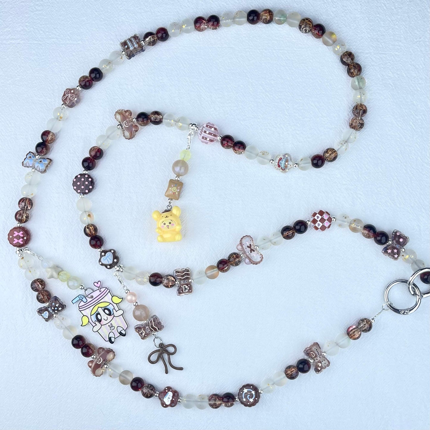 [Anniversary Celebration] Premium Handmade Glass Beads and Kawaii Decor Crossbody Chain