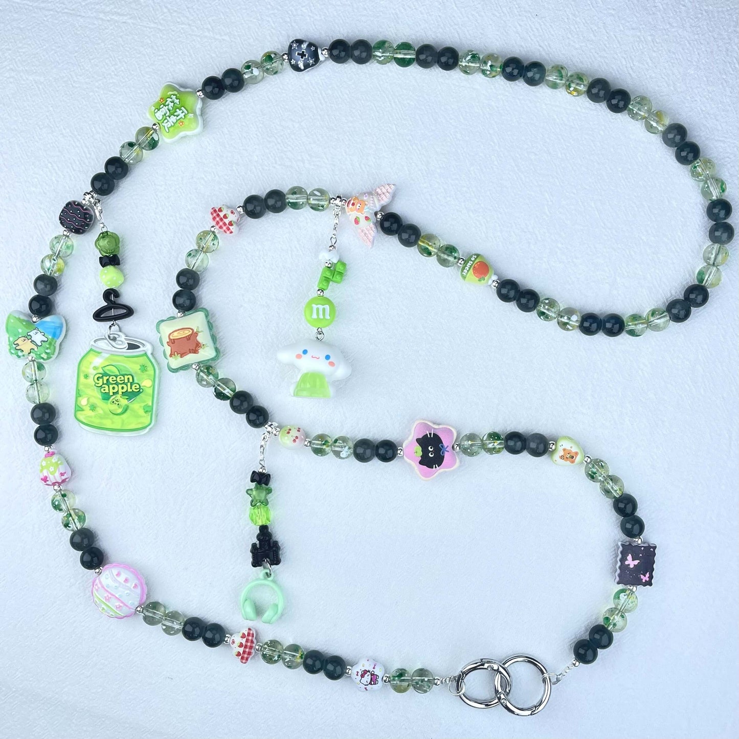 [Anniversary Celebration] Premium Handmade Glass Beads and Kawaii Decor Crossbody Chain