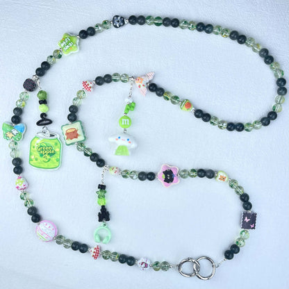 [Anniversary Celebration] Premium Handmade Glass Beads and Kawaii Decor Crossbody Chain