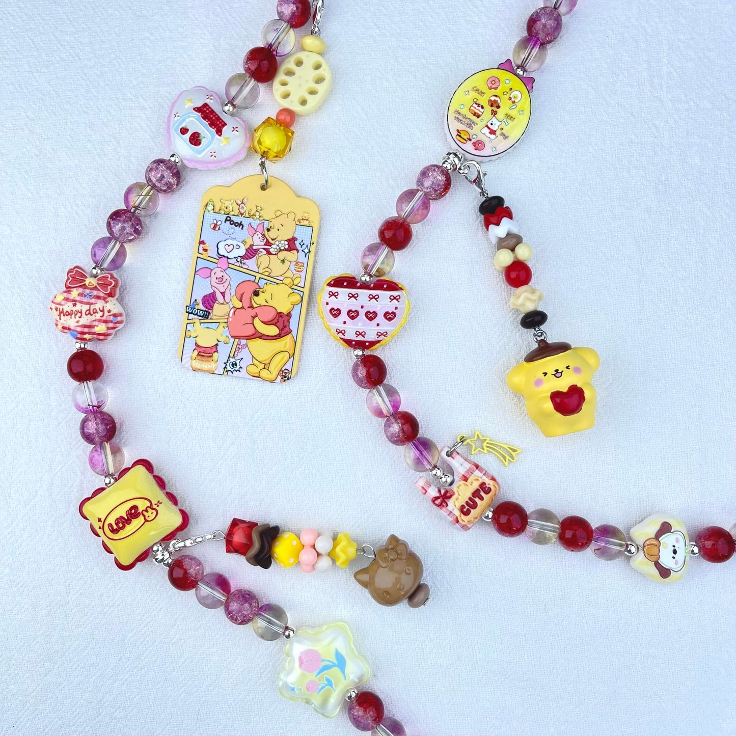 [Anniversary Celebration] Premium Handmade Glass Beads and Kawaii Decor Crossbody Chain
