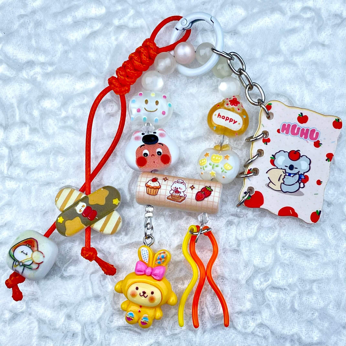 [Mooncake Festival Special] "2-Pie" Style and Handbraided Kawaii Phone Chain Keychain-Festival Special Price!-THIS WEEKEND ONLY