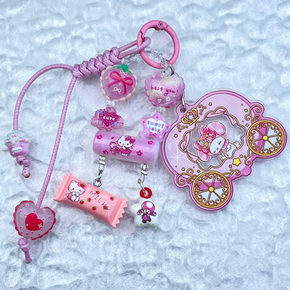 [Mooncake Festival Special] "2-Pie" Style and Handbraided Kawaii Phone Chain Keychain-Festival Special Price!-THIS WEEKEND ONLY