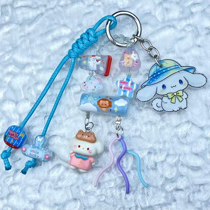 [Mooncake Festival Special] "2-Pie" Style and Handbraided Kawaii Phone Chain Keychain-Festival Special Price!-THIS WEEKEND ONLY