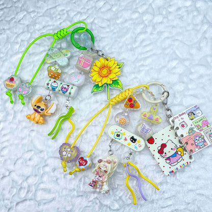 [Mooncake Festival Special] "2-Pie" Style and Handbraided Kawaii Phone Chain Keychain-Festival Special Price!-THIS WEEKEND ONLY