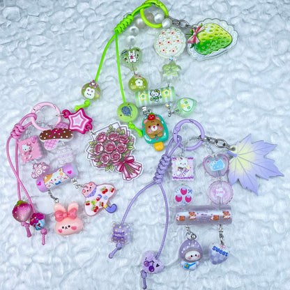 [Mooncake Festival Special] "2-Pie" Style and Handbraided Kawaii Phone Chain Keychain-Festival Special Price!-THIS WEEKEND ONLY